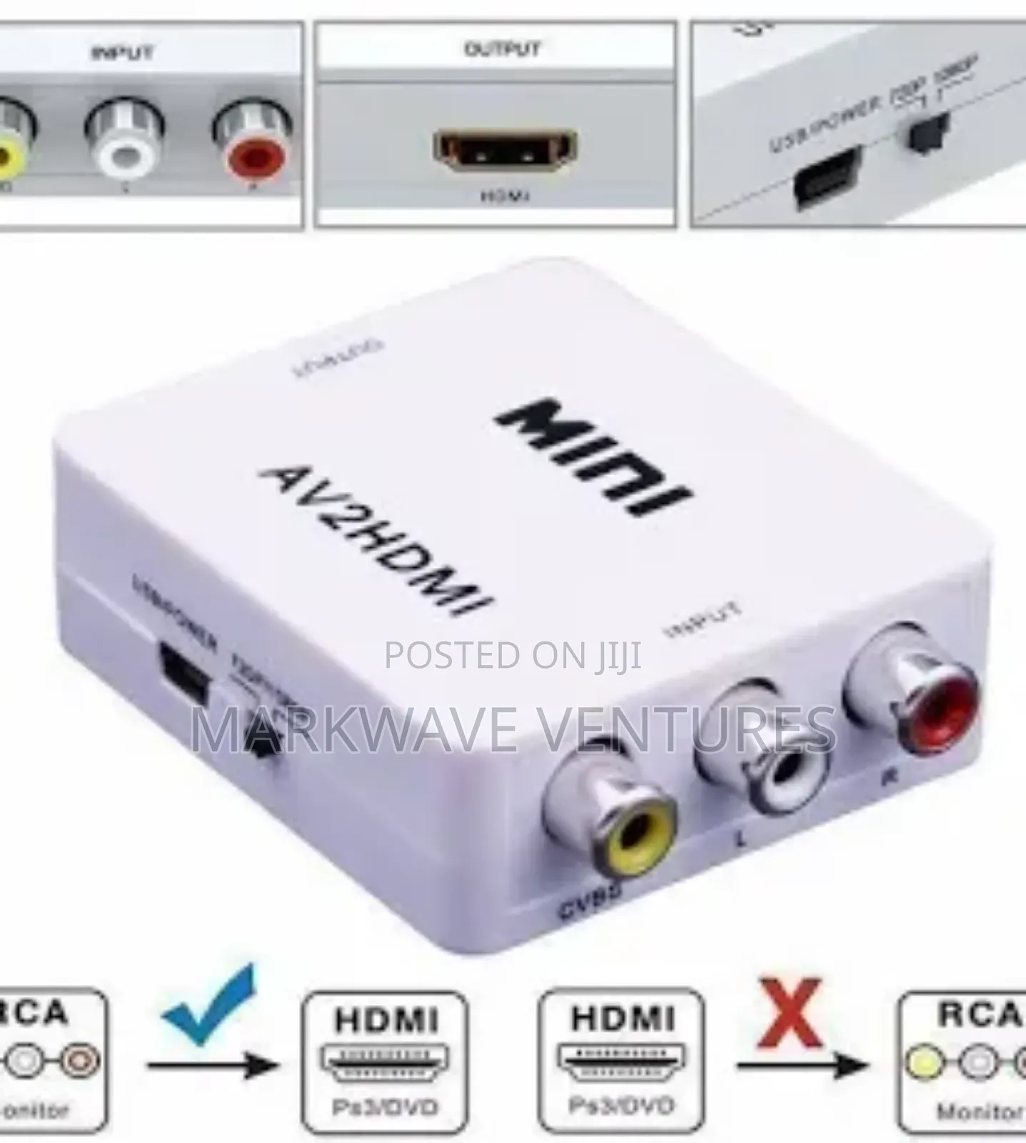 Av to Hdmi Converter ( Mini)