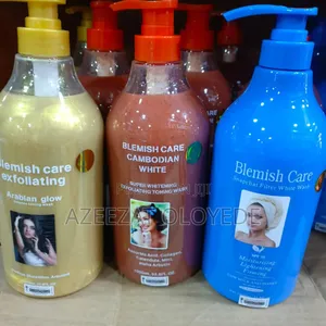 "Blemish Care," "Dark Spots," "Pimples," "Clean Skin,".