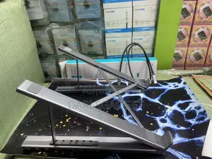 Adjustable Aluminum Laptop Stand With Usb-C Hub Multiport Dock