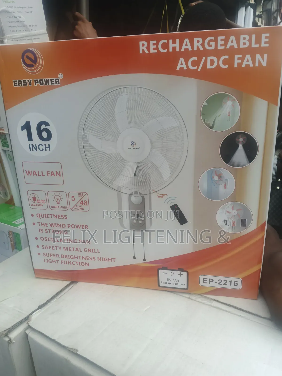 Rechargeable and Solar Wall Fan (Ac/Dc)