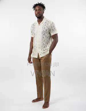 Textured Knit Polo and Pant