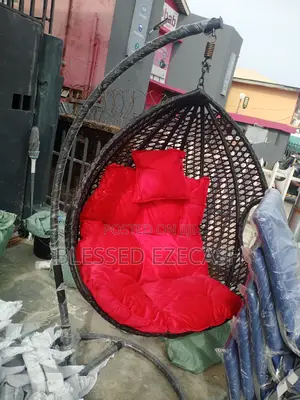 Very Good Quality Swing Chair Black and Red
