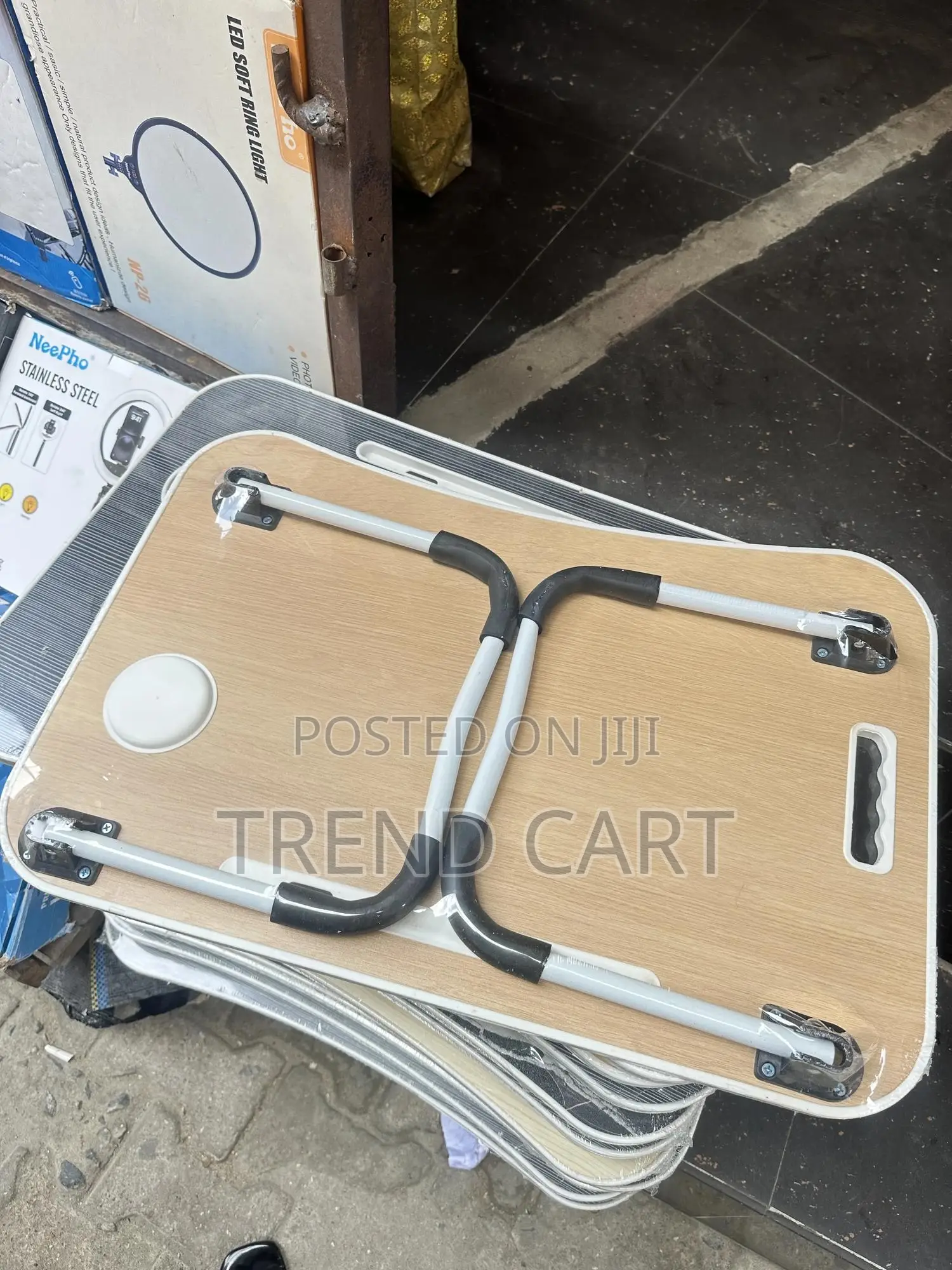 Foldable Laptop Bed Table With Cup Holder