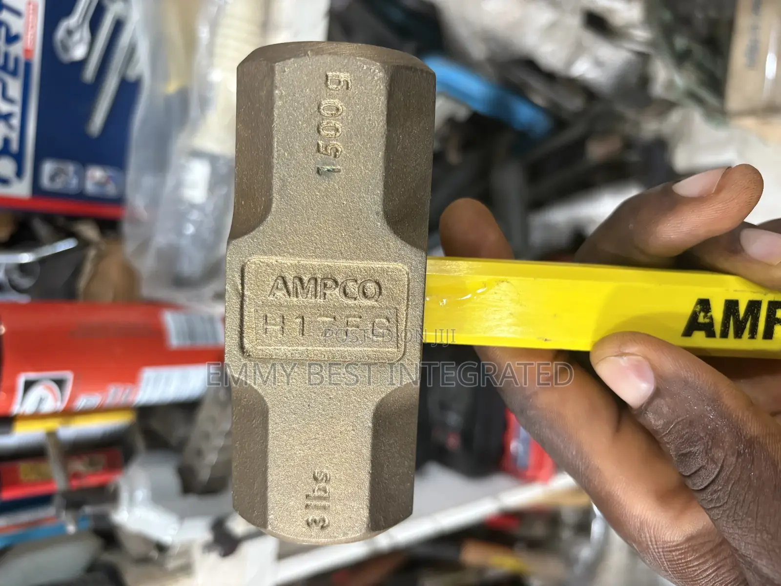 Ampco Safety Tools H-17fg Double Face Engineer's Hammer.