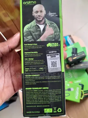 Brand New Oraimo Duraline 3-in-1 Fast Charging Cable (Ocd-X92)