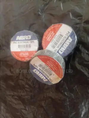 Abro High Adhesive Black PVC Insulation Tape for Electrical Wiring