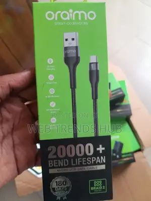 Brand New Oraimo Braid 2 (Ocd-M71) Braided Micro-Usb Charging Cable