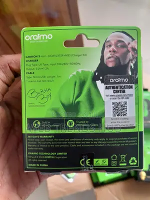 Brand New Oraimo Cannon 3 Mini (Ocw-U37sp) 5w Compact Charger