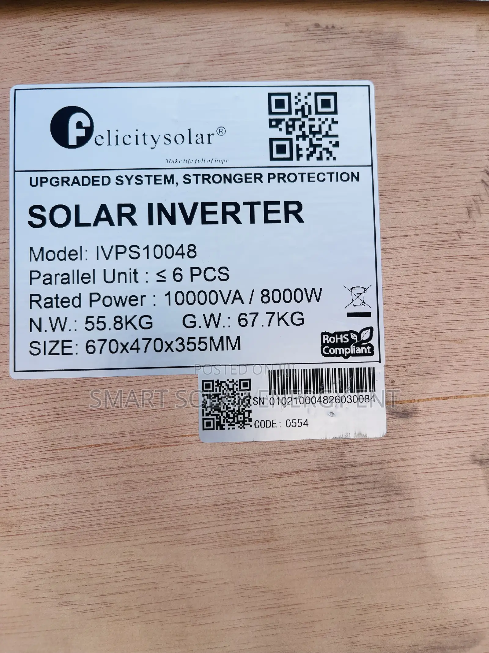 10kva 48v Ivps Felicity Inverter