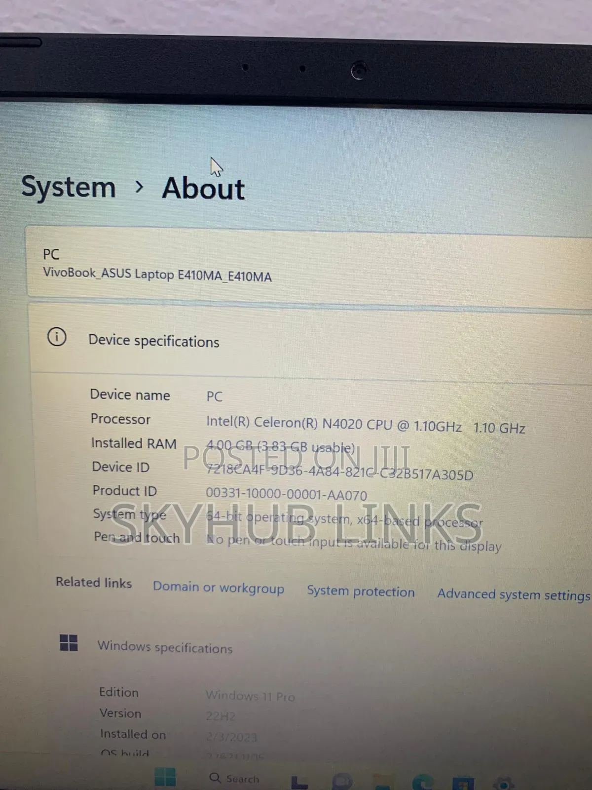 Laptop Asus E402SA 4GB Intel Celeron SSD 128GB