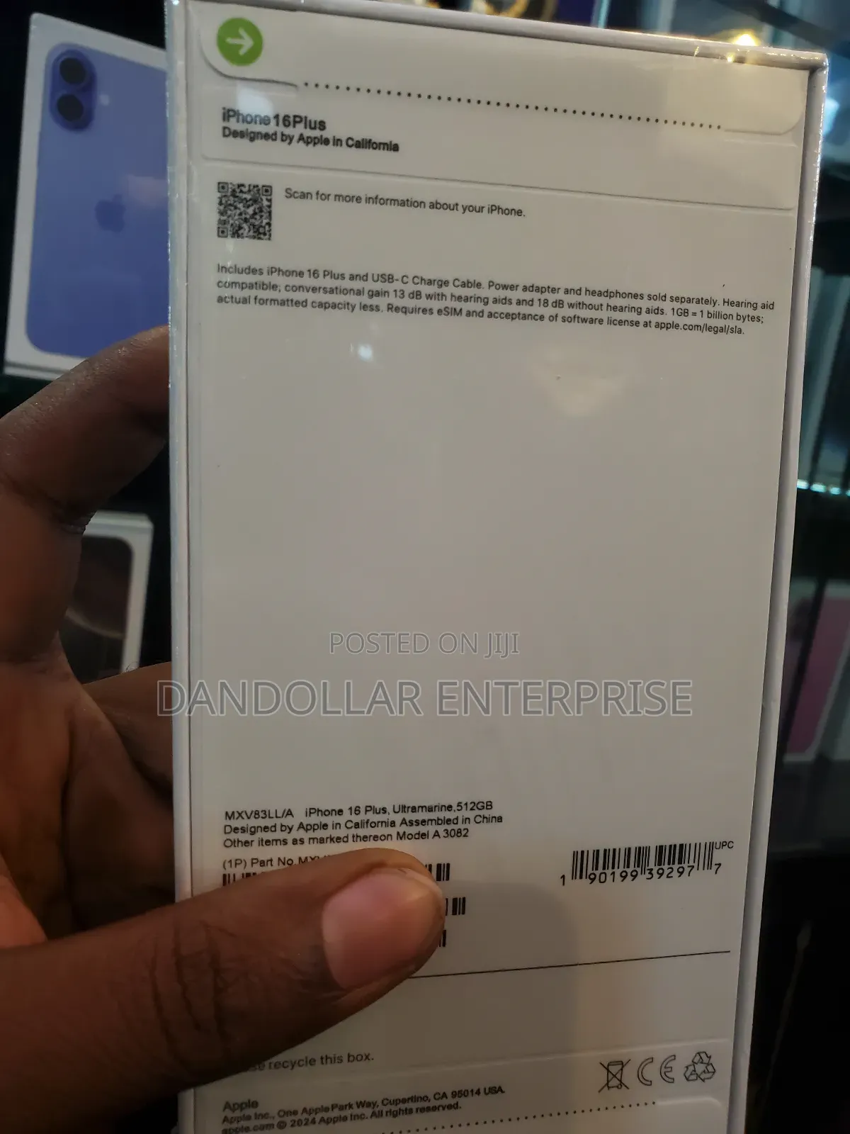 New Apple iPhone 16 Plus 512 GB Blue