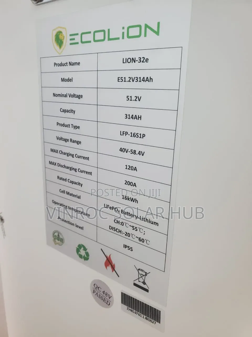 16kwh Lithium Battery