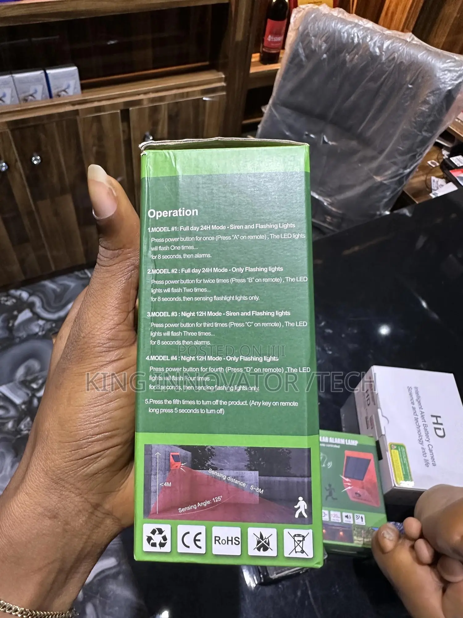 Solar Alarm Lamp