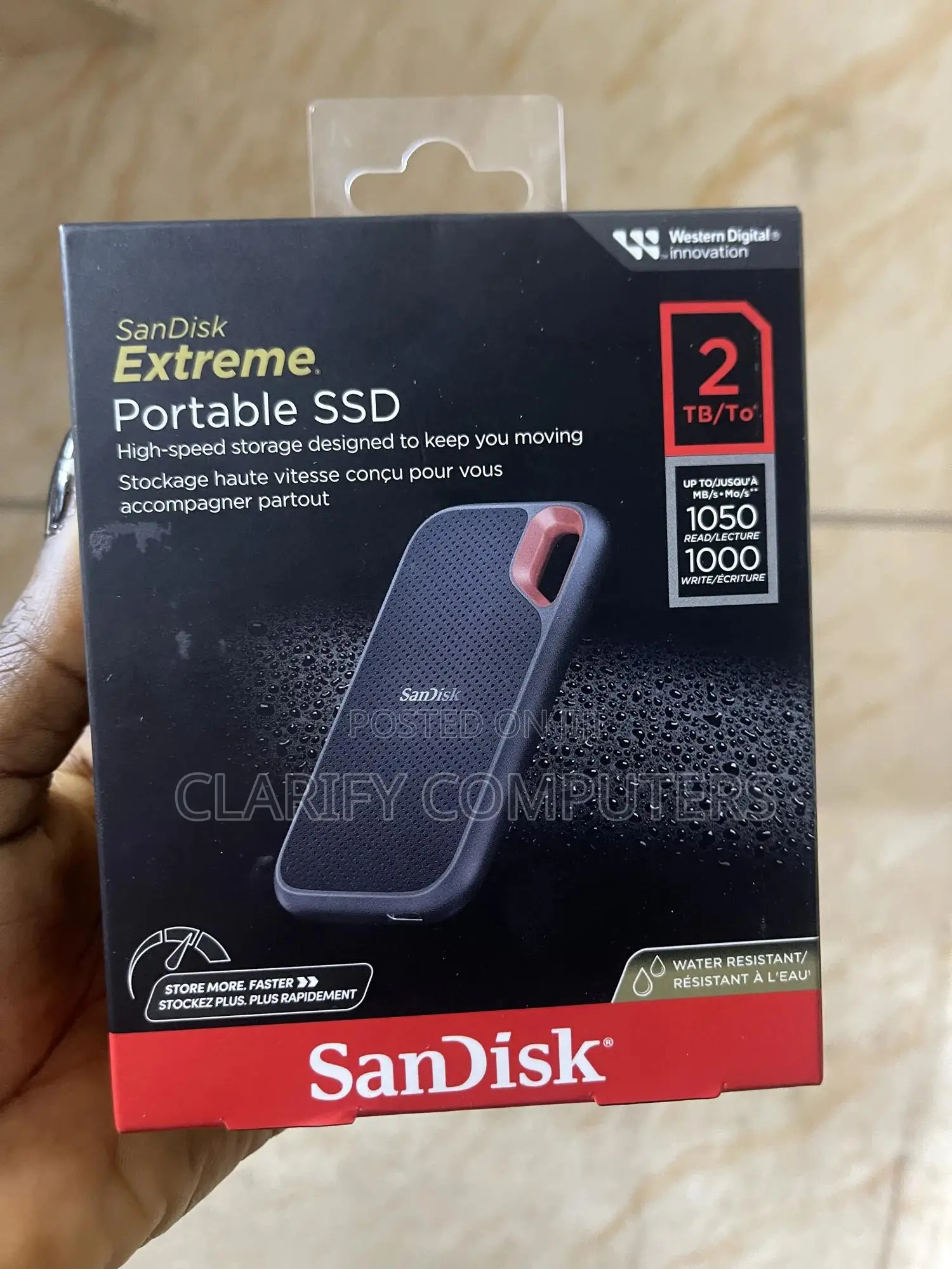 Sandisk Extreem Portable SSD 2tb