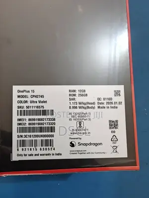 New OnePlus 15 256 GB