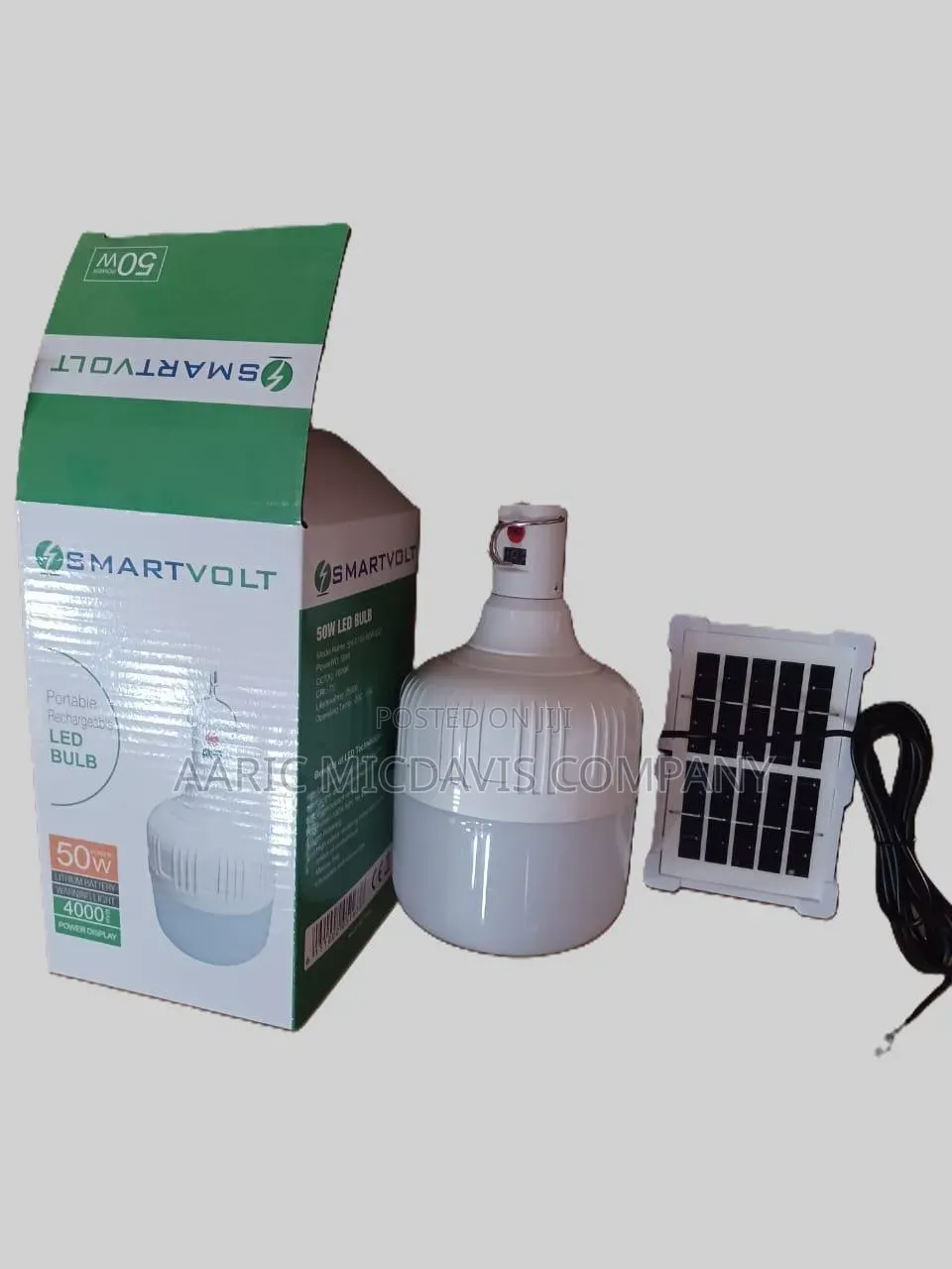 Smartvolt Bulb Solar 50 Watt Rechargeable
