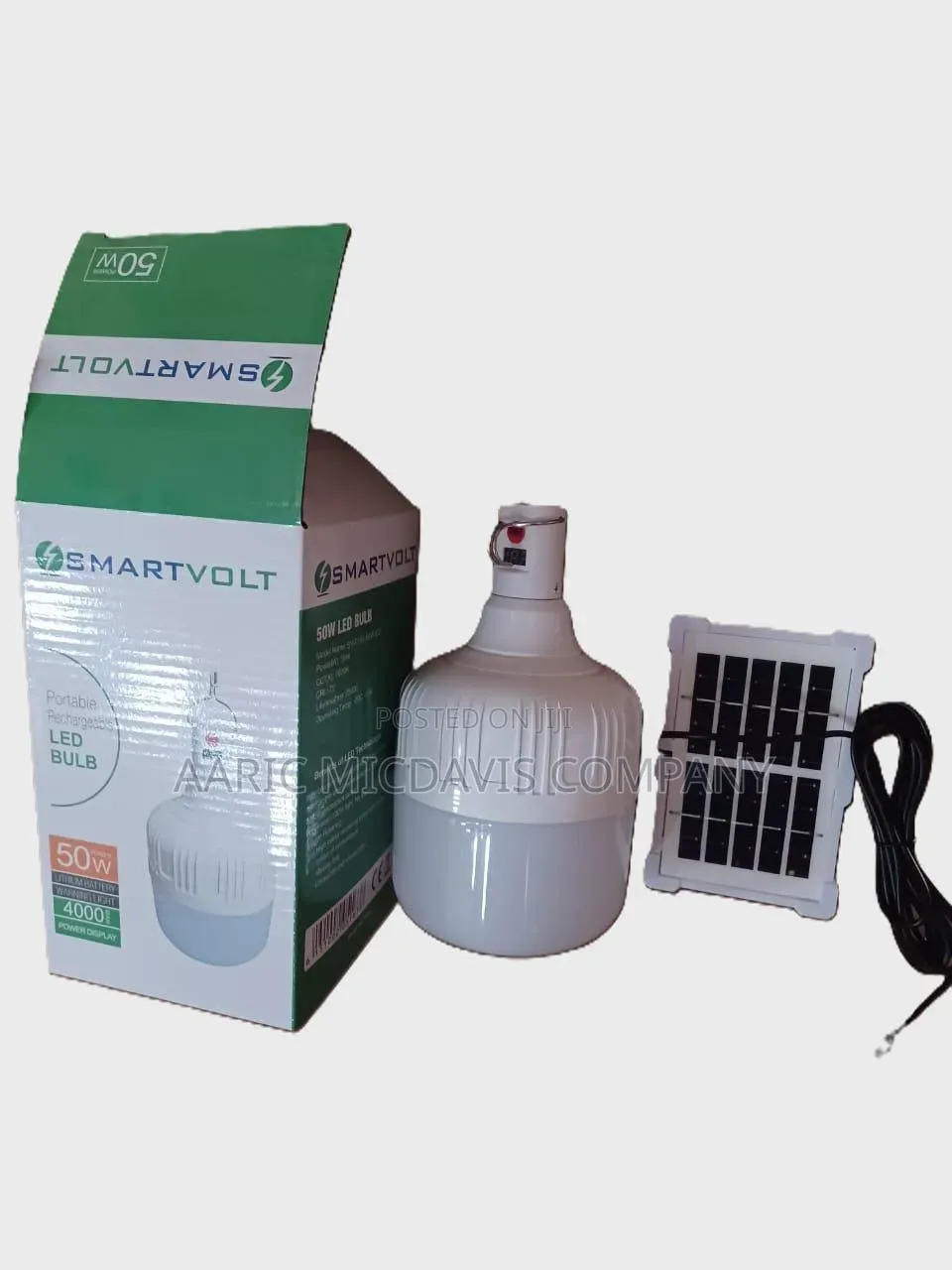 Smartvolt Bulb Solar 50 Watt Rechargeable