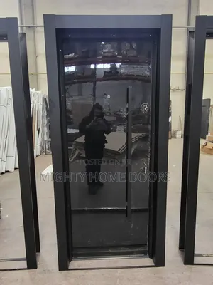 Single Opening Plain Black Available in 3ft and 4ft by 7ft