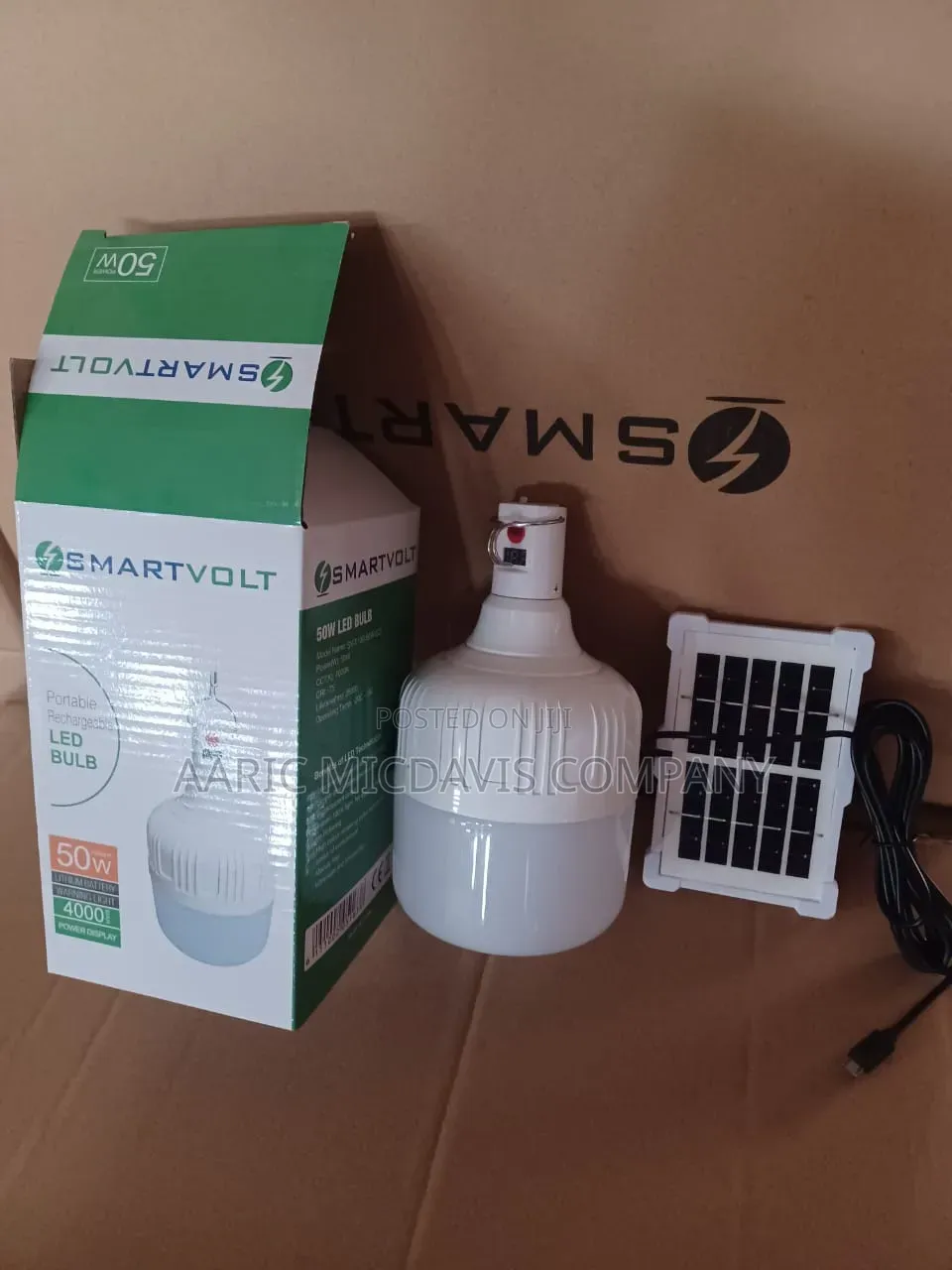Smartvolt Bulb Solar 50 Watt Rechargeable