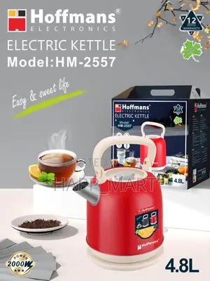 Hoffmans 4.8l Electric Kettle | Fast Boiling | Auto Shut-Off |