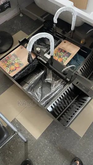 Smart Sink With Plate Rack