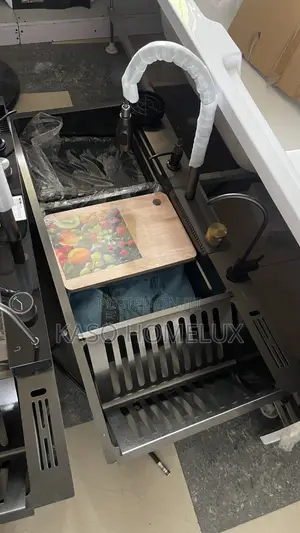 Smart Sink With Plate Rack
