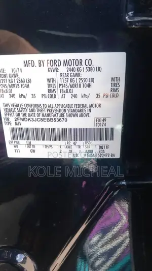Ford Edge 2014 Black