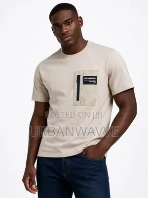 Karl Lagerfeld Zip T-Shirt for Men