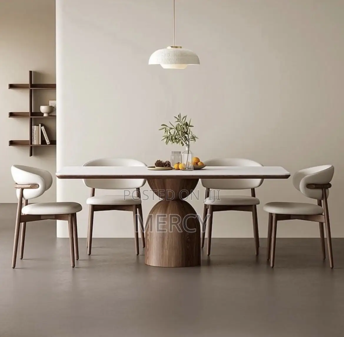 Luxurious Unique Dining Table Set With Six Chairs