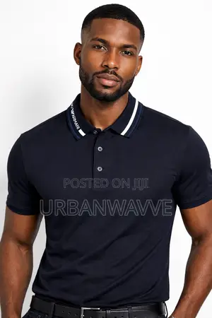 Emporio Armani Navy Polo Shirt for Men