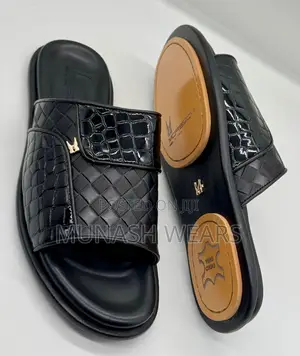 Italian Moreschi Leather Slipers 40-46