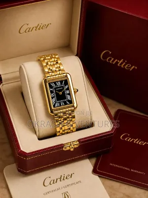 Cartier Gold Chain Watch for Women's