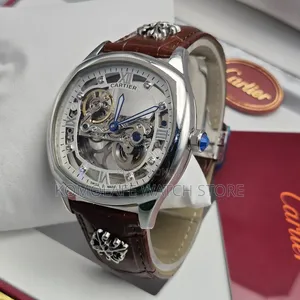 Luxury Cartier Leather Watch