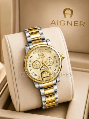 Aigner Chronograph Gold/Silver Chain Watch