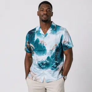 Men's Fashion Clothing Mountain Landscape Brand New High Quality Shirt