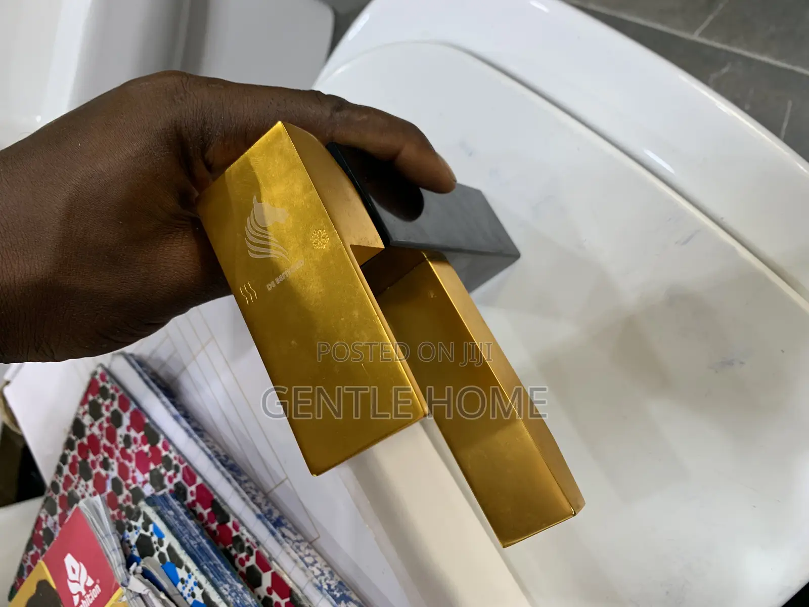 Black and Gold Basin Tap