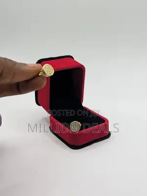 Magnetic Iced Studs Gold Men's Earrings