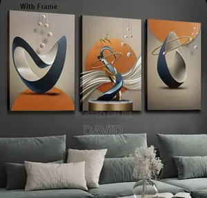 2d Flat Wall Decoration 3pc Large Modern