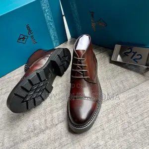 High Classic Italian Leather Ankle Shoe