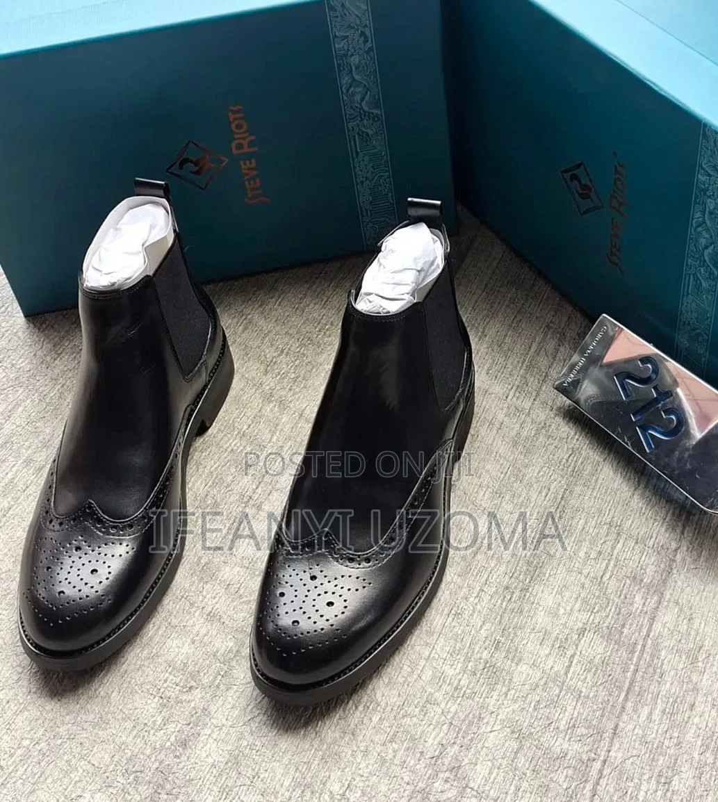 Quality Leather Designer Men Boot