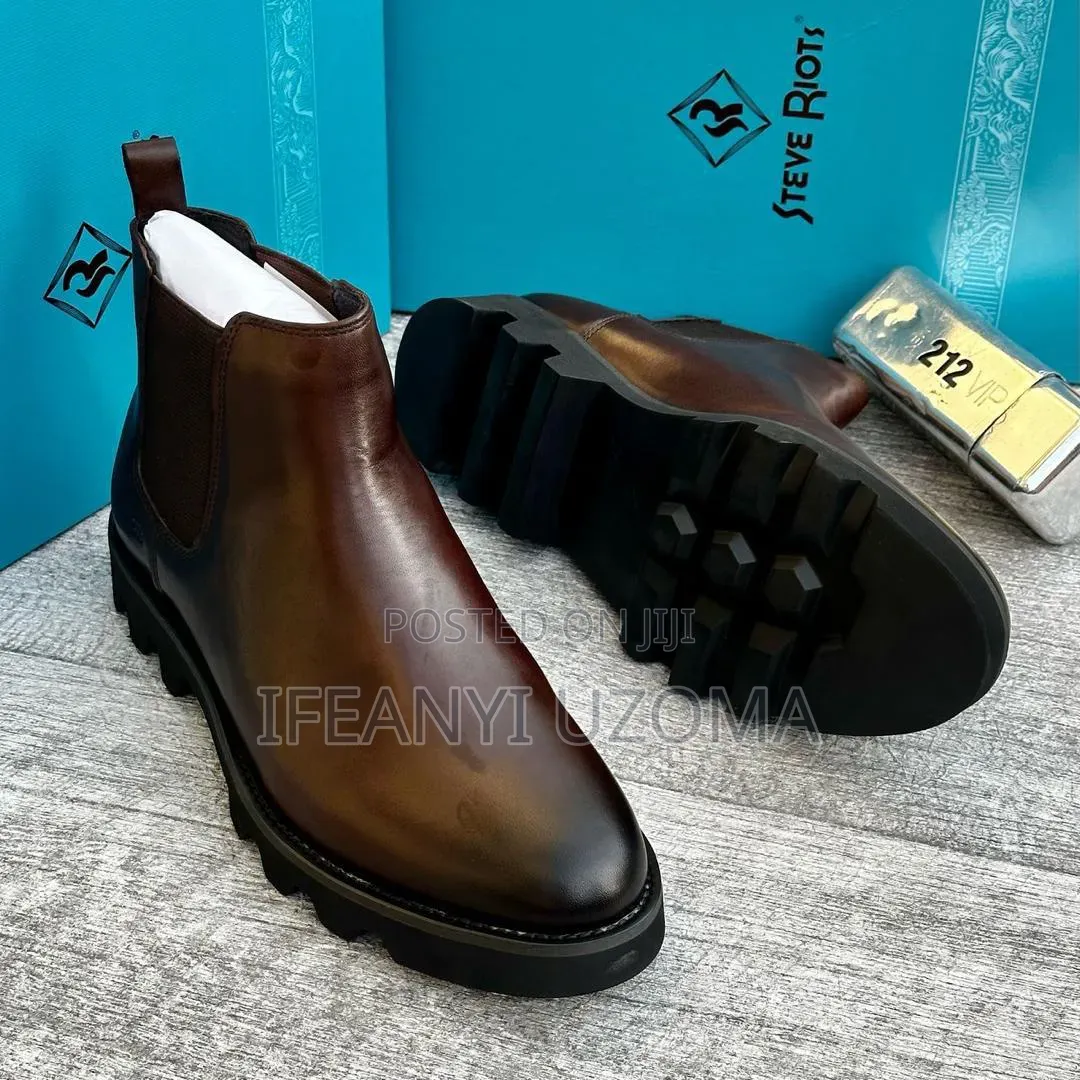 Classic Leather Thick Sole Boot