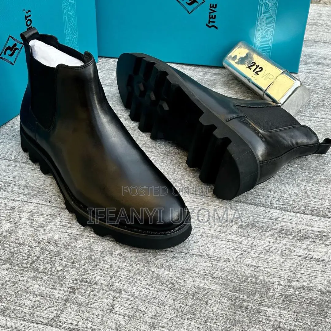 Classic Leather Thick Sole Boot