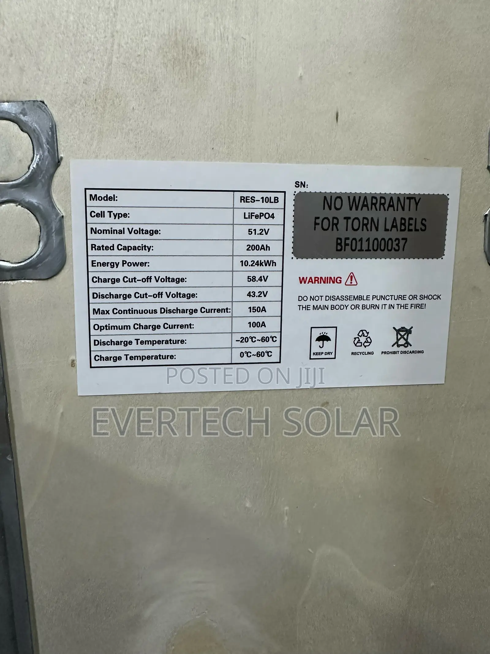 10kwhs Hyper Power Lithium 48v 200ah Battery System