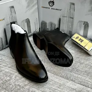 Zip Down Brown and Black Men Boots