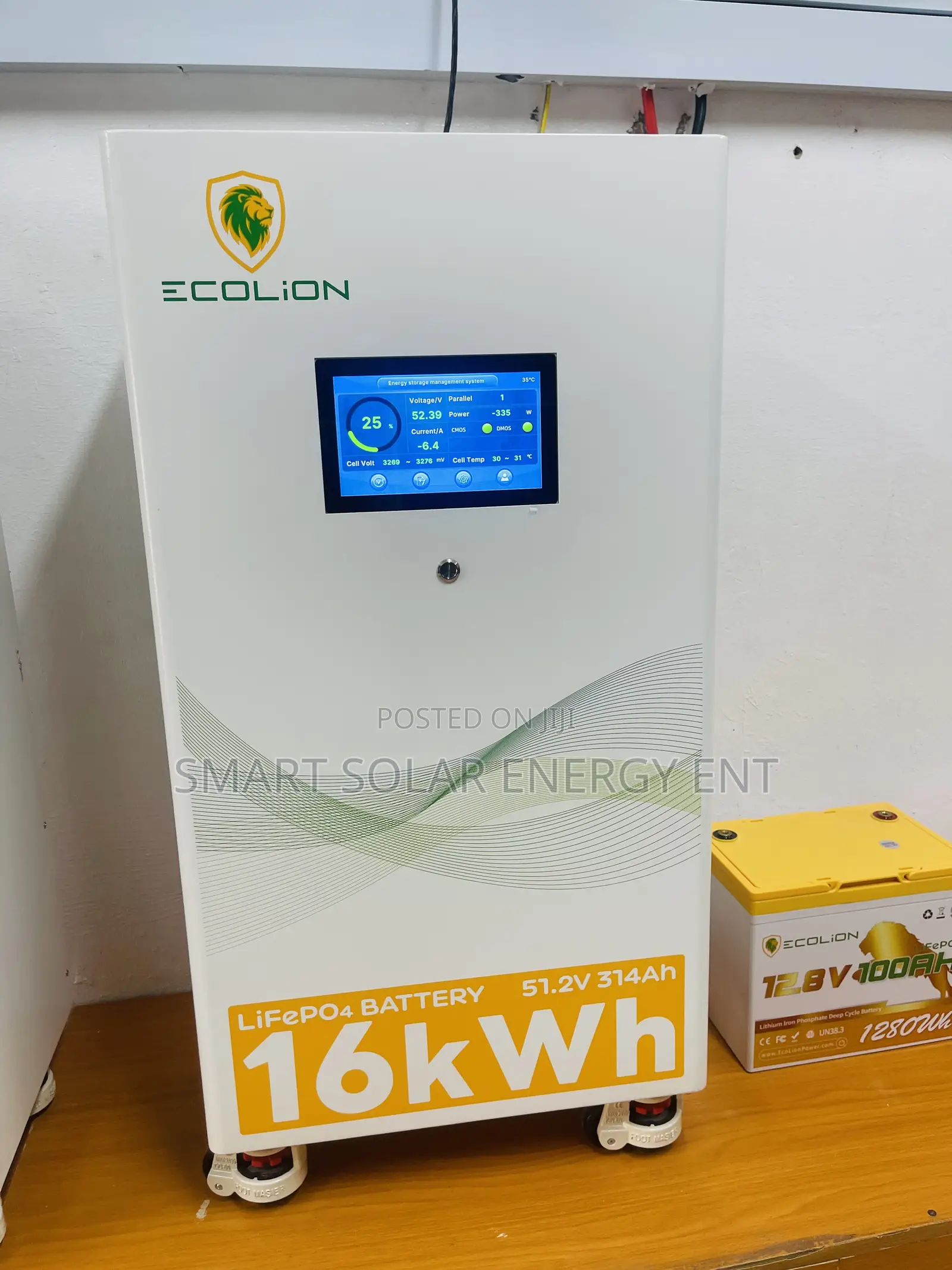 16kwh Ecolion 51.2v Lithium Battery