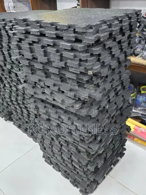 Heavy Duty Rubber Gym Mat 20mm Interlocking – 4 Pieces