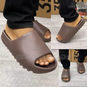 Beige Foam Platform Slide Sandals