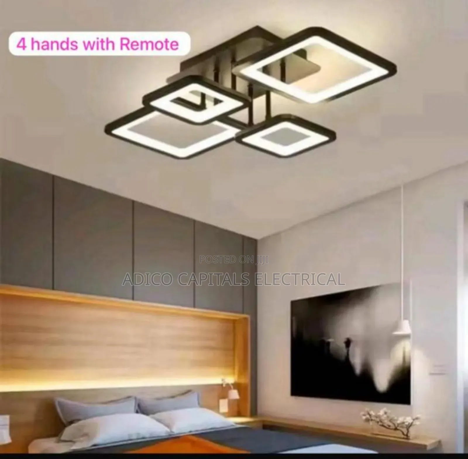 Led Remote Ceiling Chandelier Light