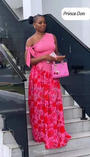 Pink Arm Cross Gown