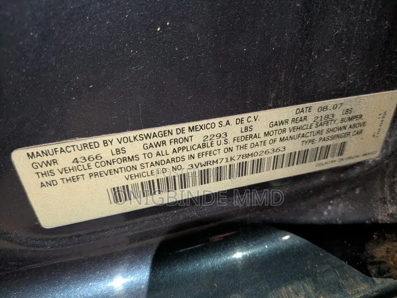 Volkswagen Jetta 2007 Blue